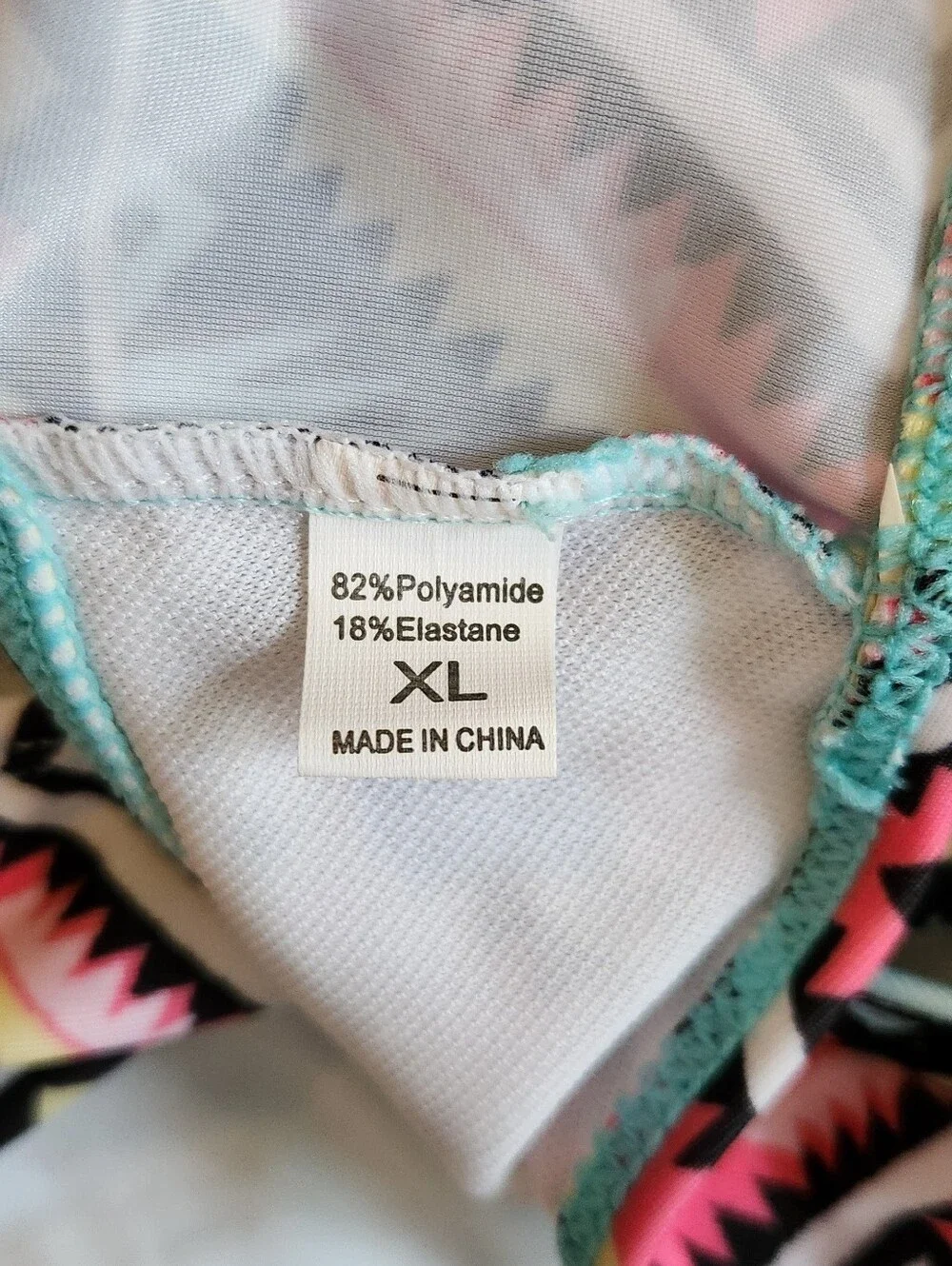 Turquoise Aztec Print Two-Piece Bikini - Picture 3 of 4